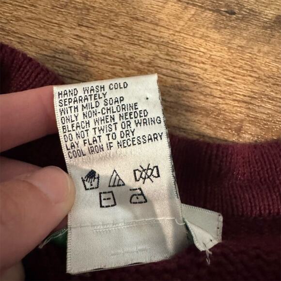 Quacker Factory Floral Embroidered Long Burgundy Cardigan Duster Cottage FLAWS - Picture 11 of 14